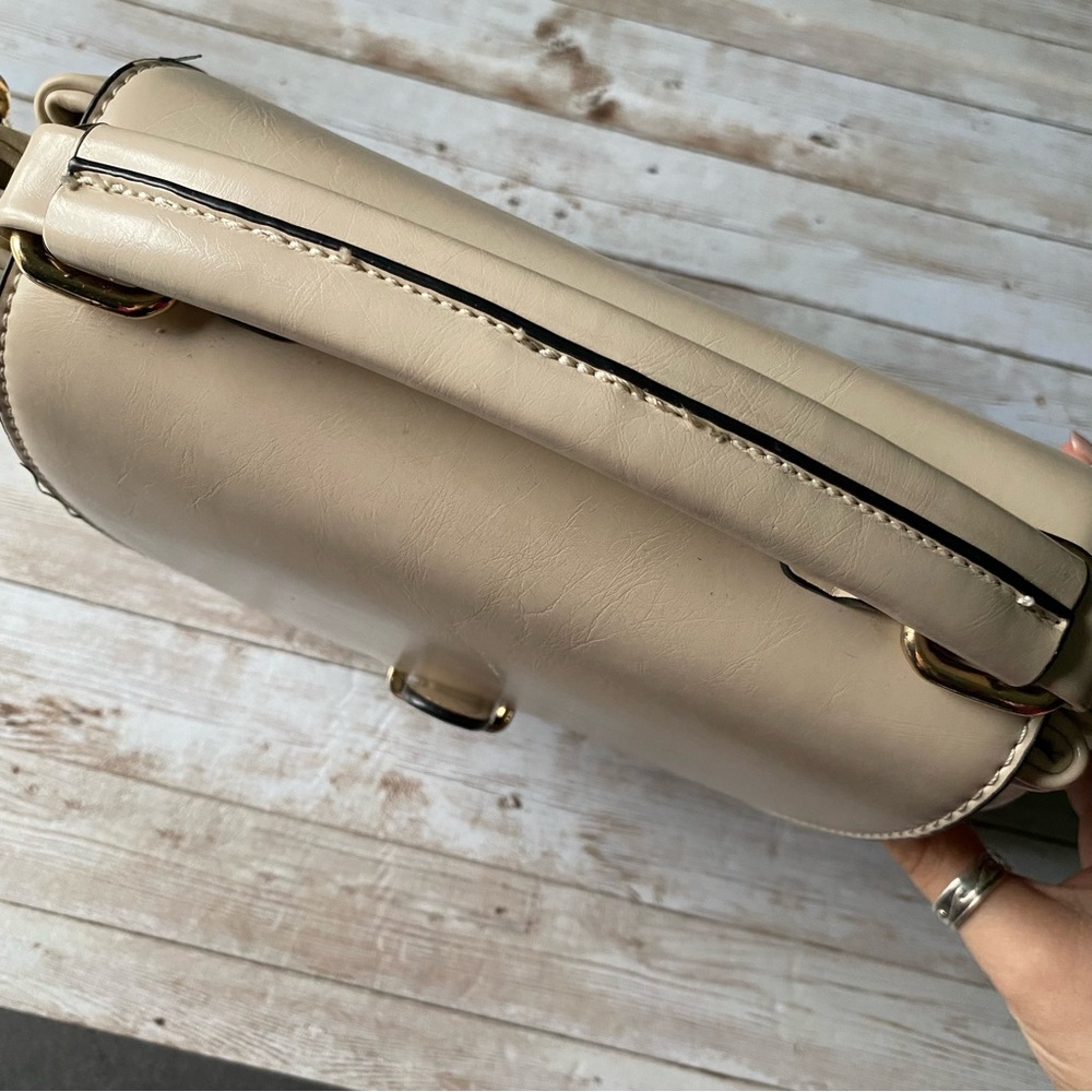 💜4/$40 Cream Top Handle Satchel Bag - Picture 11 of 16